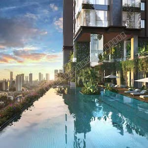 2 BHK + Balcony at Raheja Atlantis, Lower Parel
