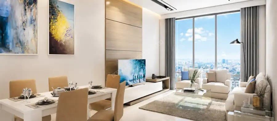 runwal pinnacle crown living room