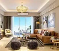 runwal garden vista livingroom area