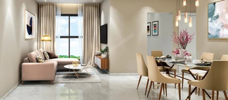 runwal broadway living room