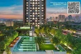 k raheja antares outside view with swimming pool